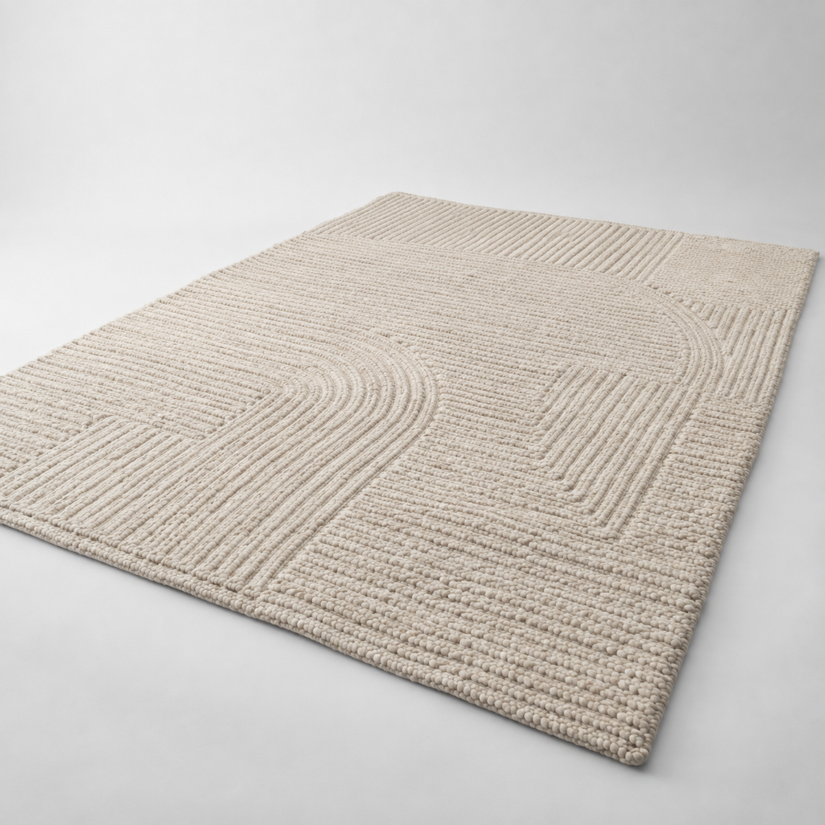 Teppich aus recycelter Wolle 200x300 cm – originale Detailansicht