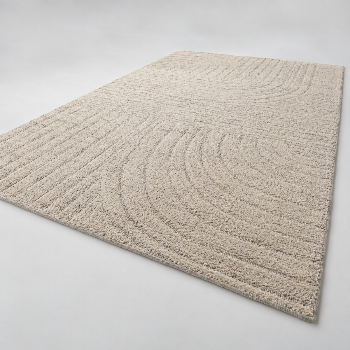 Handgewebter Jute-Teppich 240x340 cm – originale Detailansicht